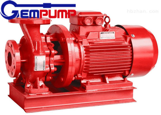 China ISW Horizontal Pipe Inline Water Booster Pump Red Color 10~125 m Head supplier