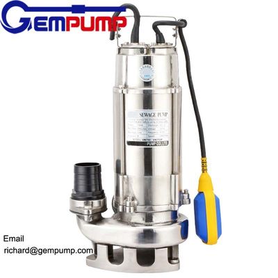 QDX Electric Stainless Steel 304 / 316 Submersible Sewage Pump 1 Year ...